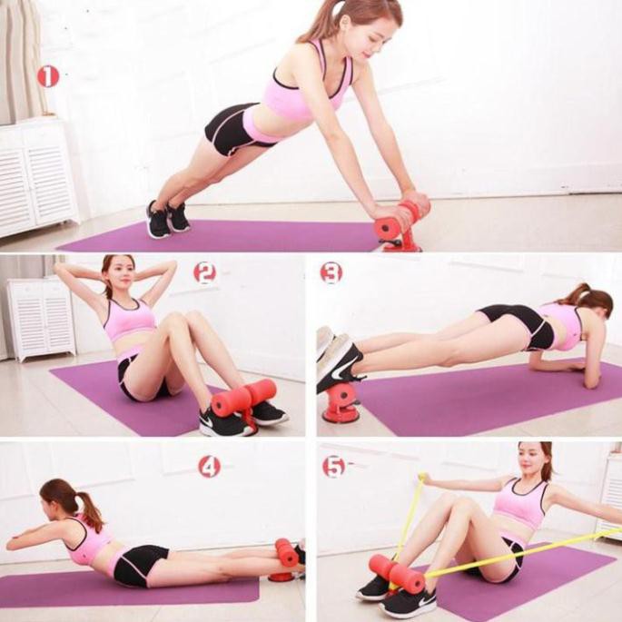 Dụng cụ tập cơ bụng tập gym tập thể dục đa năng tại nhà có đế hút chân không giúp giảm eo giảm mỡ dùng cho nam nữ S1975
