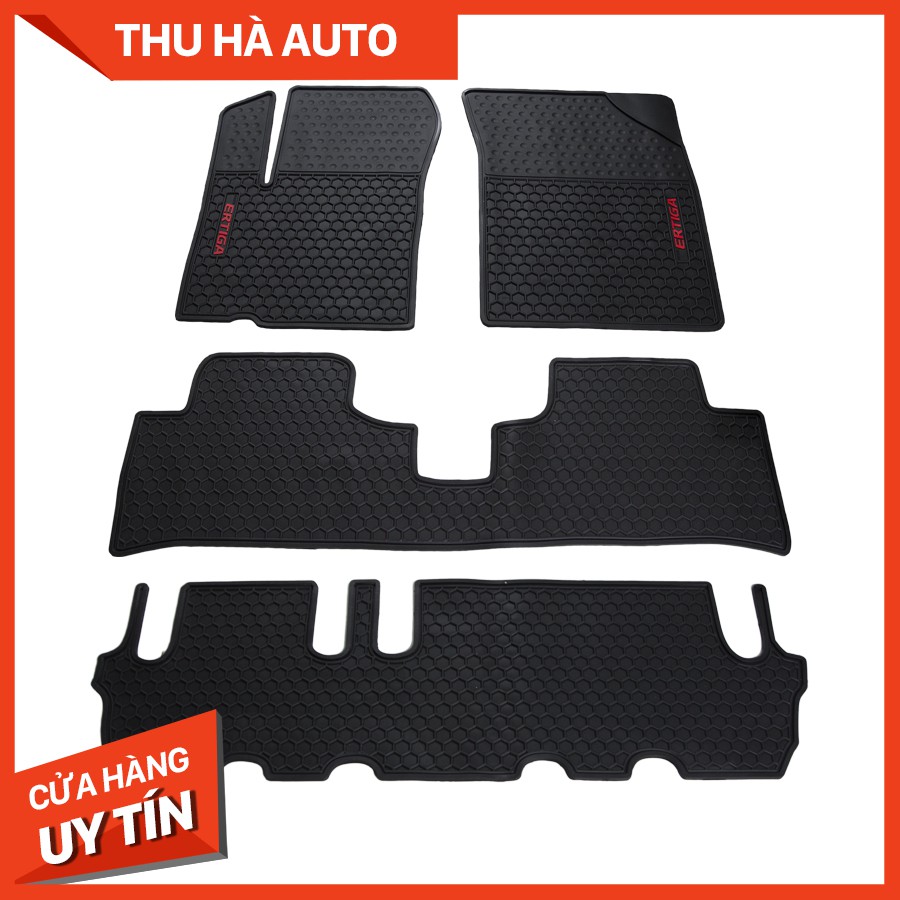 Thảm lót sàn cao su ô tô ERTIGA  5 - 7 chỗ dễ dàng vệ sinh lắp đặt vừa vặn form xe không có mùi khó chịu