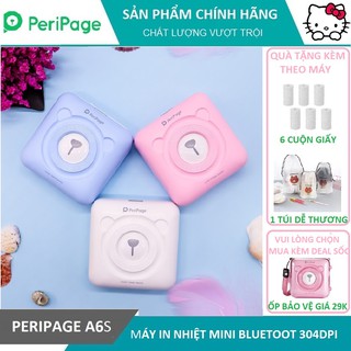 ❤ Dễ thương ❤ Máy in nhiệt mini bluetooth peripage A6 Q7 không dây bỏ túi ❤ in ảnh du lịch lấy ngay poooli l1, l2