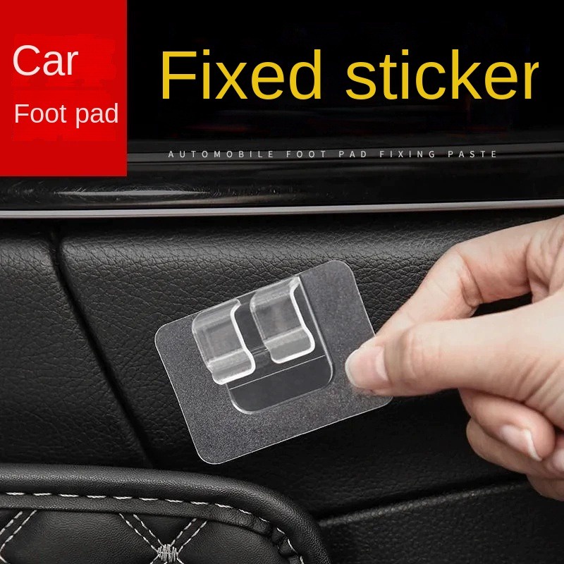 Bộ 10 Kẹp Cố Định Thảm Lót Xe Hơi Trong Suốt Hai Mặt Không Để Lại Dấu Vết