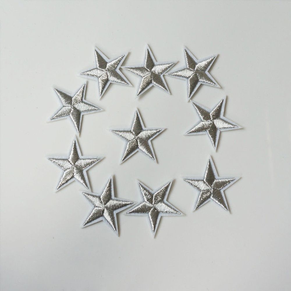 Set 10 Miếng Vá Quần Áo Hình Hoạt Hình Nhiều Màu Sắc