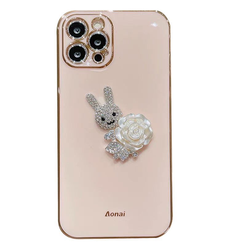 Ốp Điện Thoại tpu Mềm Họa Tiết Thỏ Hoa Cho Iphone 14Proax 12 pro max 11 pro max xs max xr x 7 8 plus 7 plus