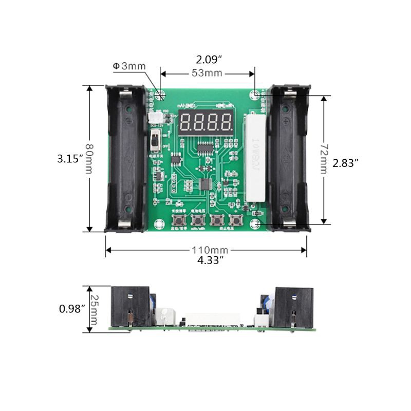 Thiết Bị Kiểm Tra Dung Lượng Pin Lithium Xh-m240 18650