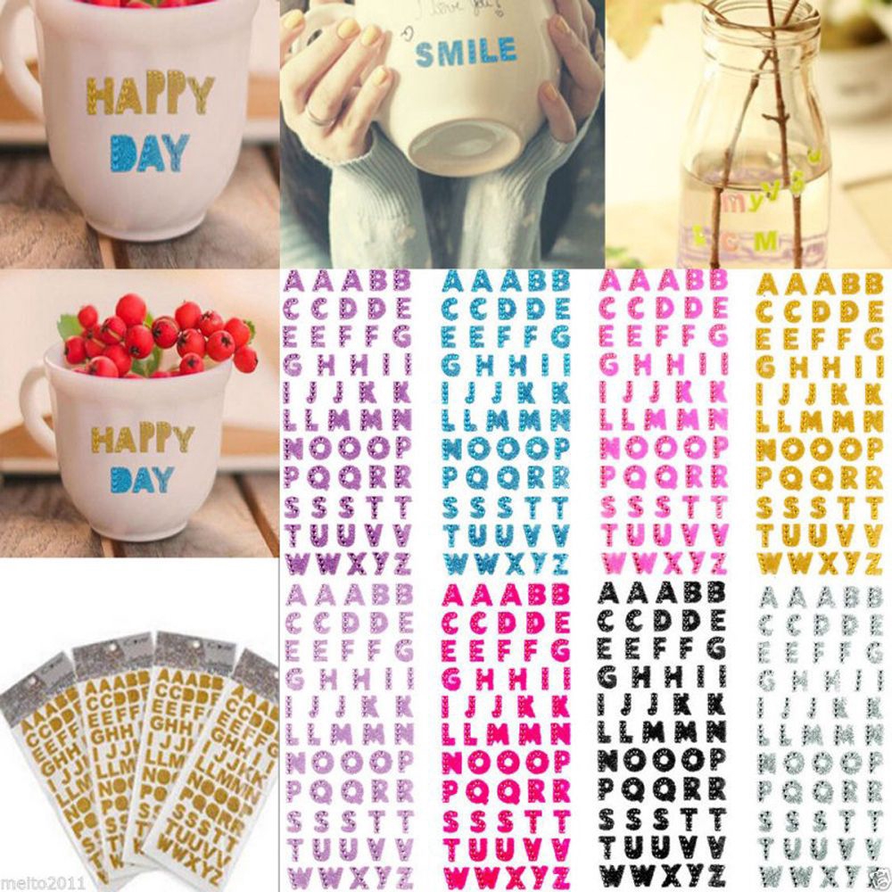 Sticker trang trí hình chữ cái A-Z tự dính