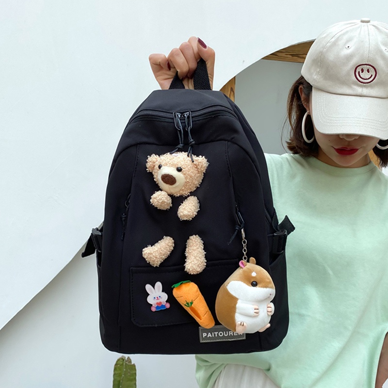 Balo Đi Học Họa Tiết Vui Nhộn Dễ Thương Phong Cách Nhật Bản Cho Nữ