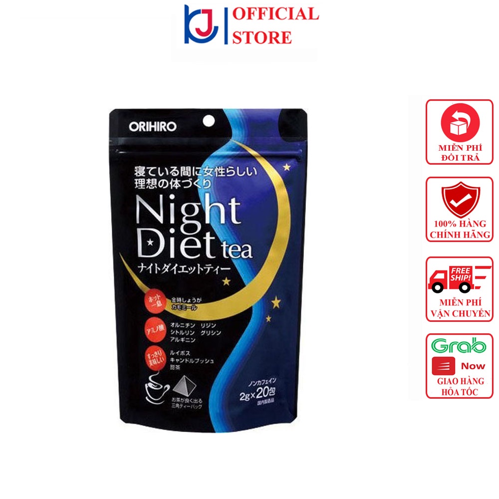 Trà giảm cân Orihiro Night Diet Tea 24 gói/túi.