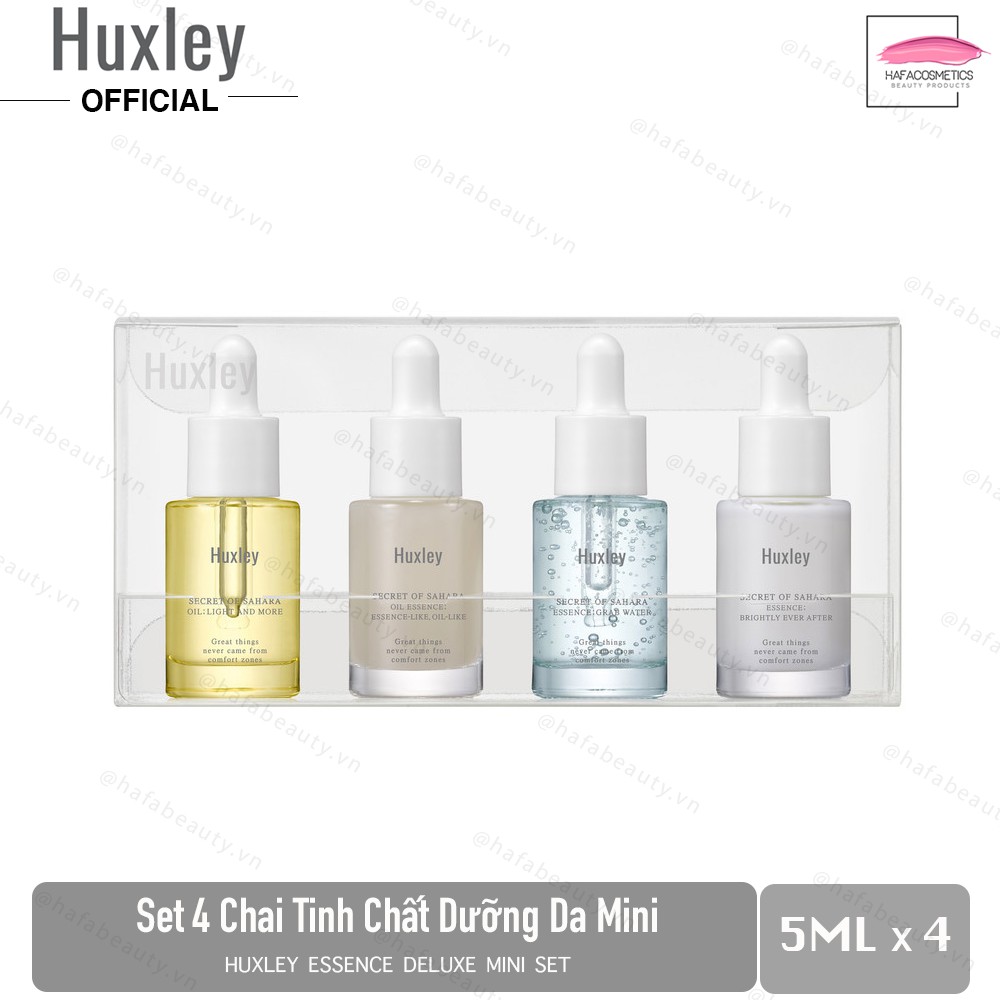 Tinh chất dưỡng da mini Huxley Essence Deluxe Set 5ml