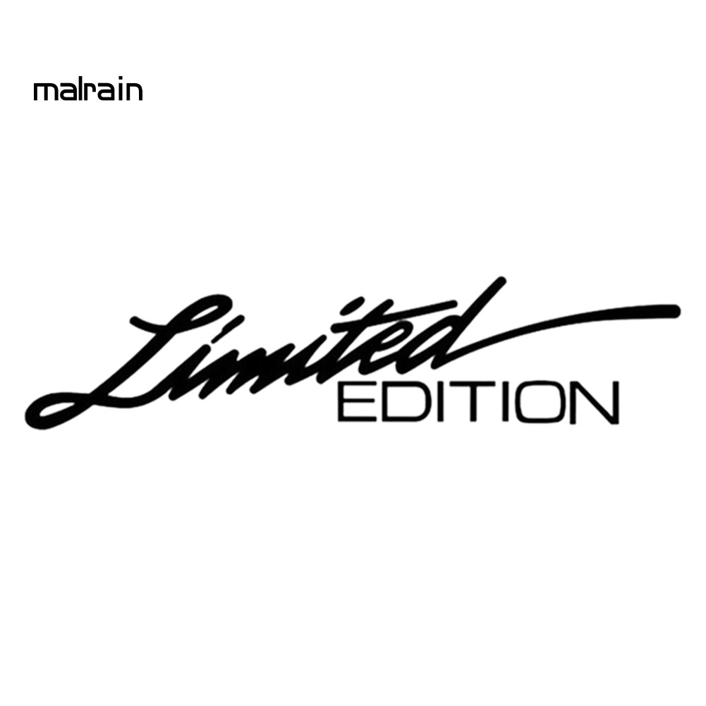 Sticker hình chữ Limited Edition trang trí cho xe hơi sành điệu cao cấp