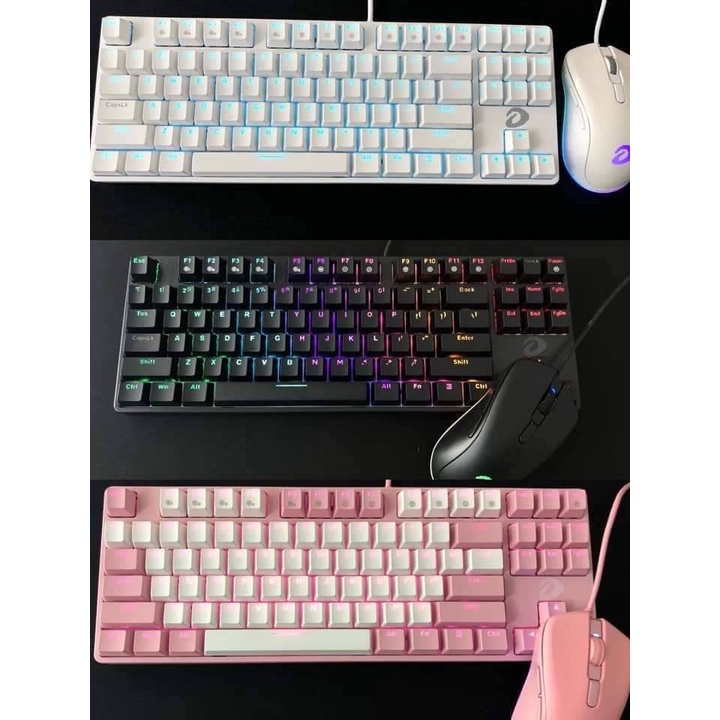 Àn phím cơ Gaming DAREU EK87 - Black Mix Màu