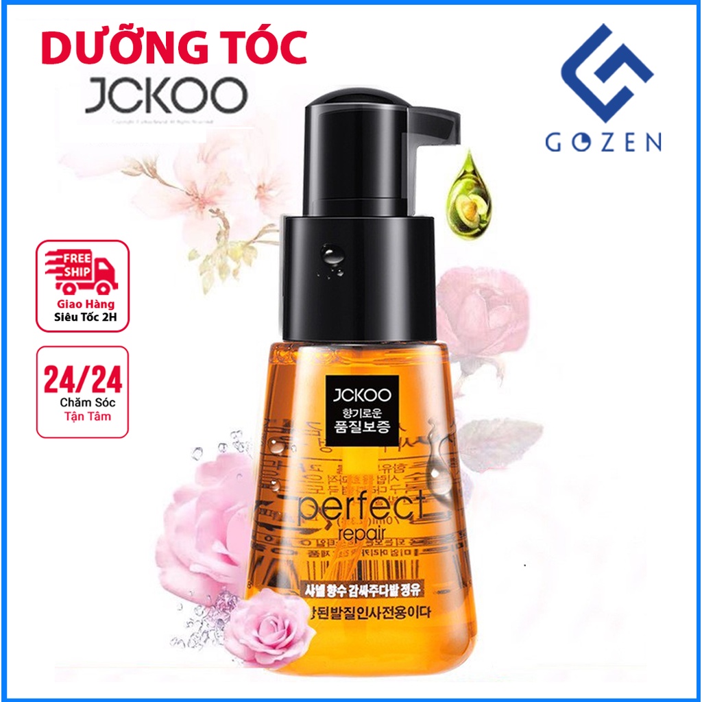 Tinh dầu dưỡng tóc uốn, dưỡng tóc khô xơ, tóc nhuộm jckoo giữ nếp, tạo nếp tóc mềm mượt, phục hồi hư tổn tại GozenMall