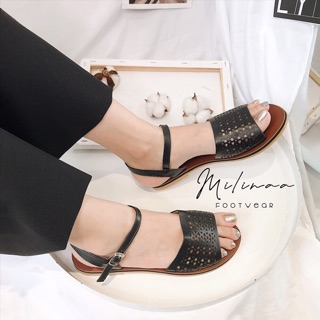 SANDAL BẢN ĐỤC LỖ NỀN NÂU