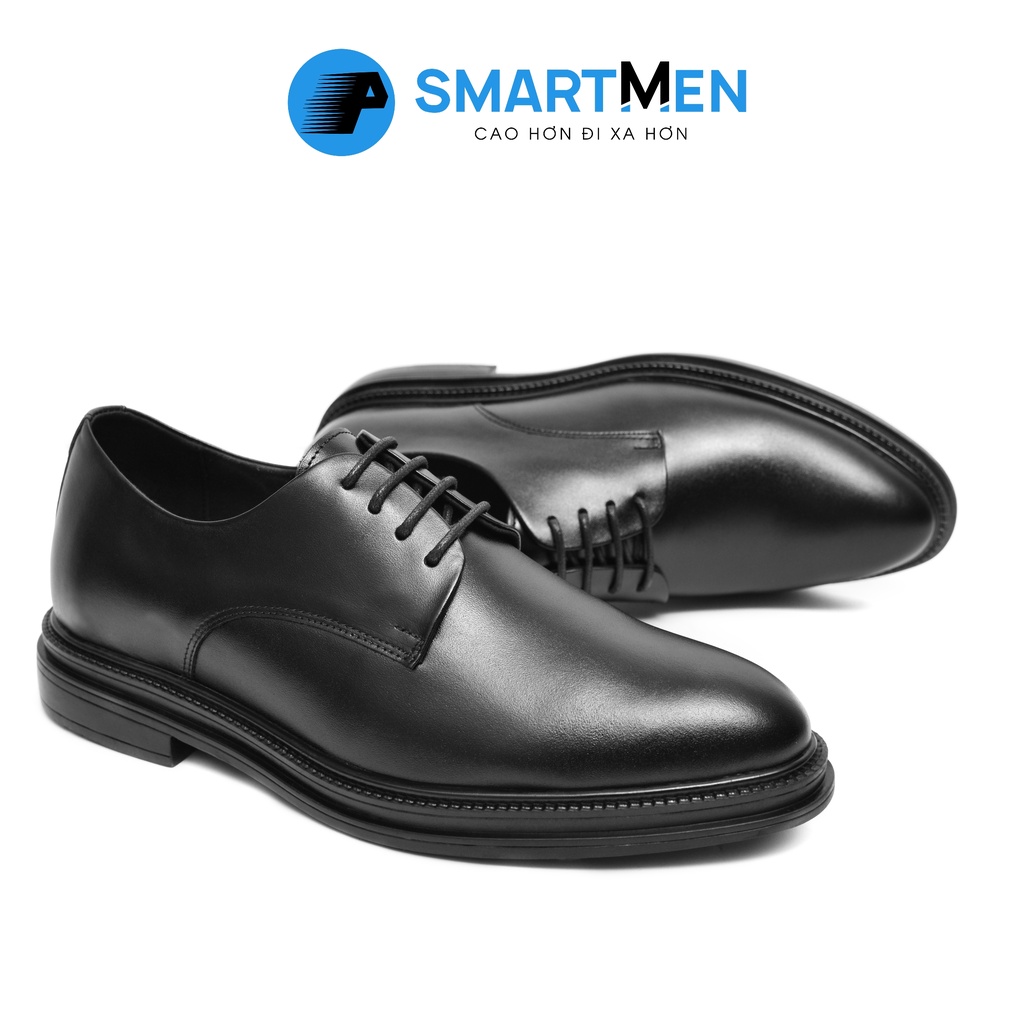 Giày tây công sở SMARTMEN tăng chiều cao GD-420 Đen | BigBuy360 - bigbuy360.vn