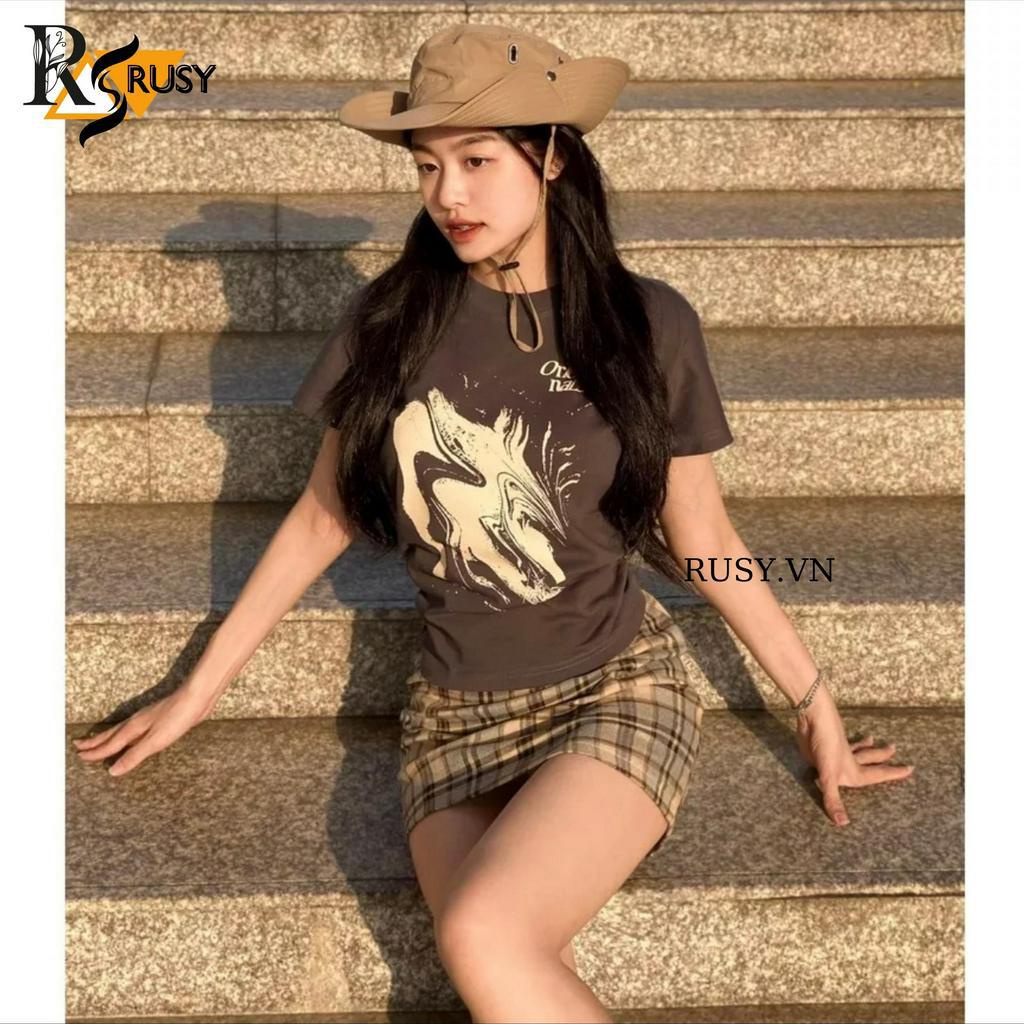 Áo Thun Baby Tee Chất Cotton 100% In Hình - RUSY
