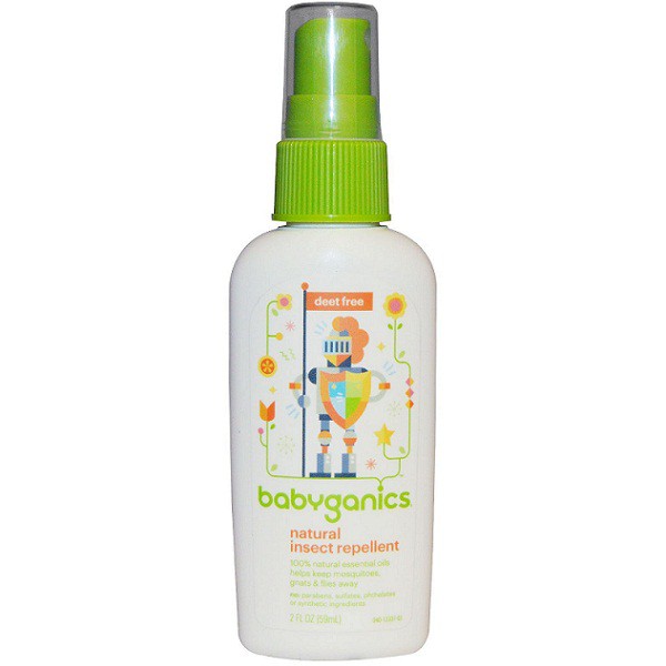 Tinh Dầu Xịt Chống Muỗi Babyganics Natural Insect Repellent 59ml 3200274