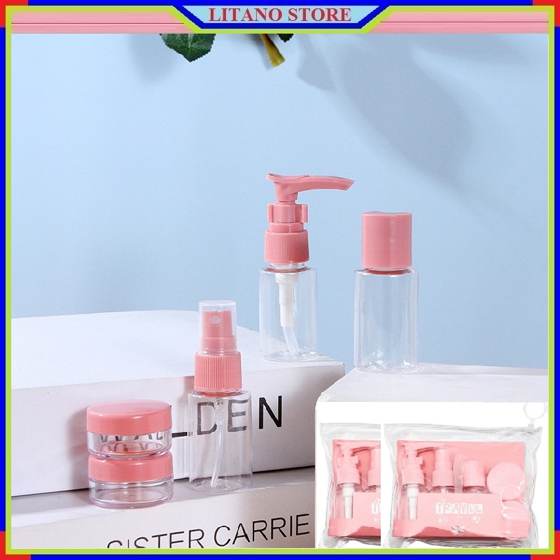 Bộ Dụng Cụ Chiết Mỹ Phẩm TRAVEL 6 Món Tiện Dụng