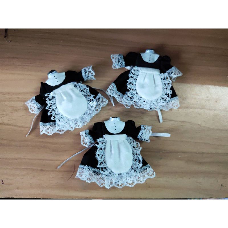Set trang phục handmade hầu gái cho ob11, obitsu 11, nendoll, ddf, ymy
