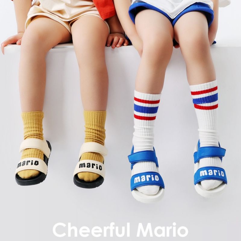 Sandal quai dán Cheerful Mario QL-1108 mẫu mới 2022 cho bé trai gái 2-10 tuổi