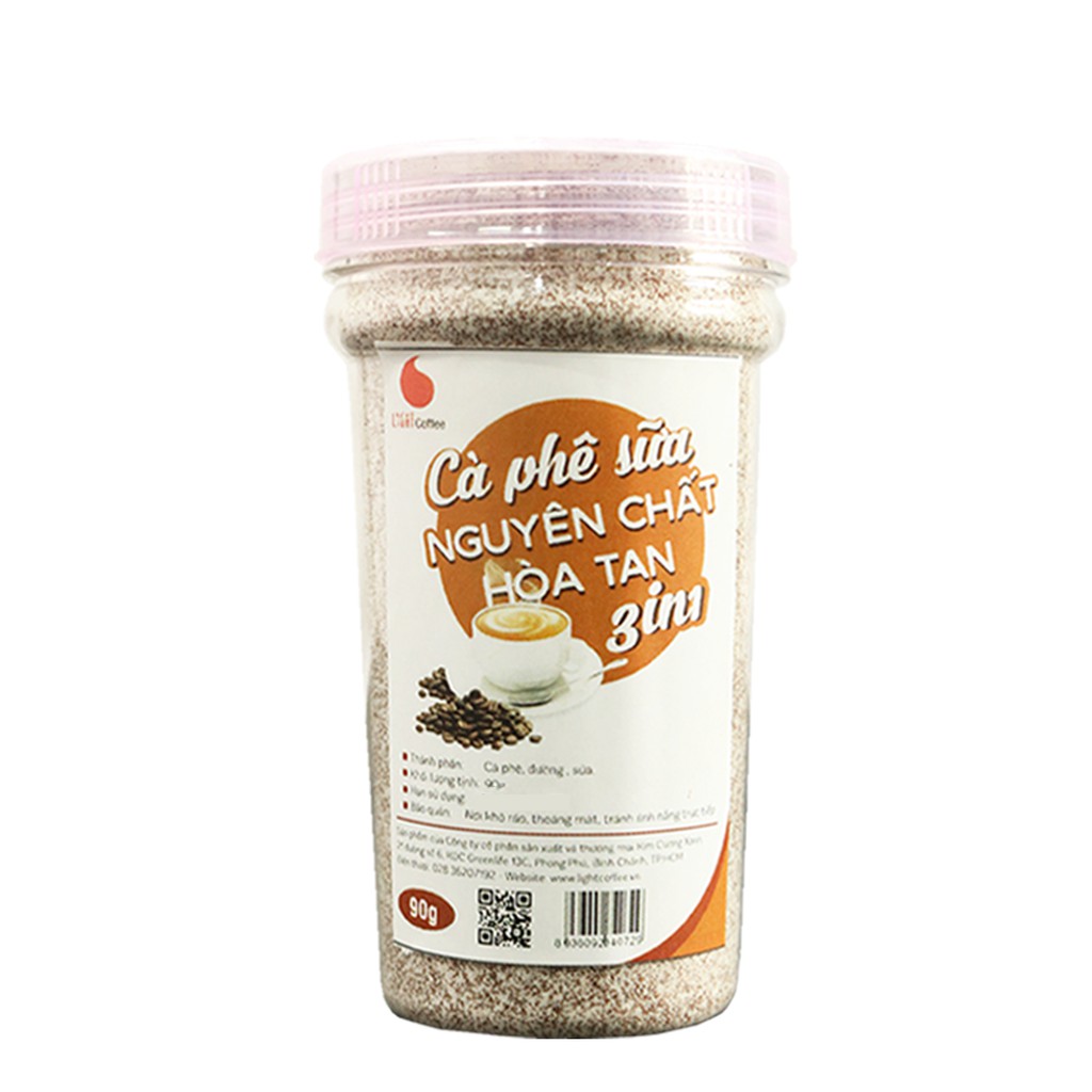 Cà phê sữa hòa tan 3in1 Light Coffee - Hũ 90g