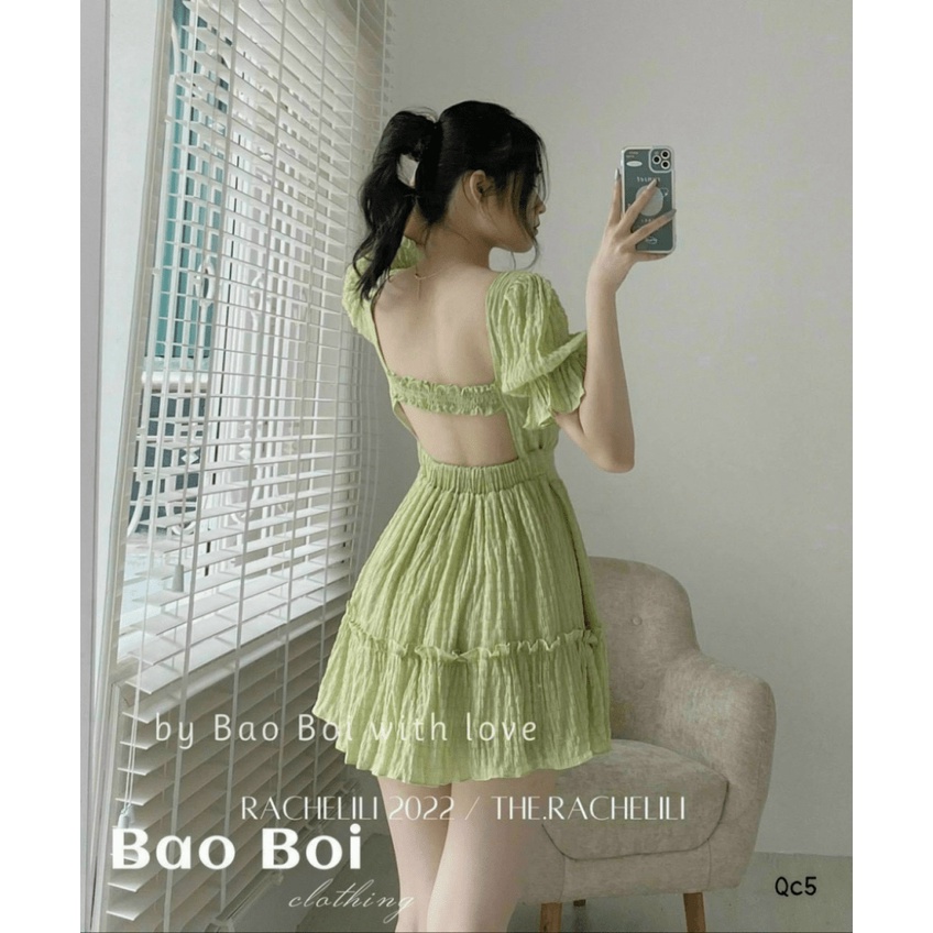 Đầm Xốp Chỉ Hở Lưng Sale Lớn 50% Cho Các Chị Em UP