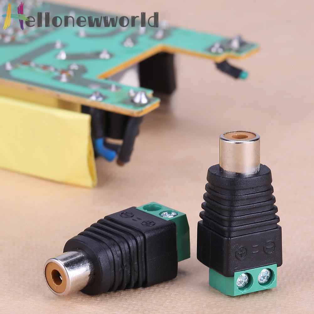 Bộ 2 Đầu Nối Dây Cáp Âm Thanh Rca