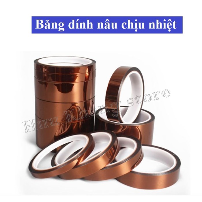 Băng dính nâu chịu nhiệt 1cm | 1.5cm