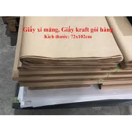 XẢ KHO 20 tờ giấy kraft (giấy xi măng) chuyên gói hàng size 72x102cm