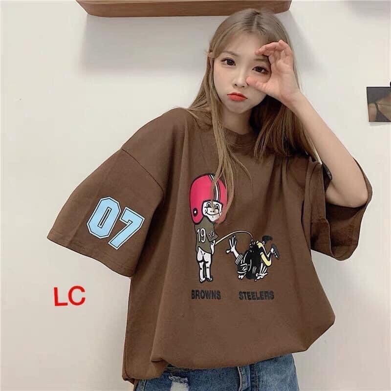 Áo thun tay lỡ UNISEX nam nữ from rộng- Áo phông ngắn tay in hình cậu bé tè bậy chất cotton phong cách hàn quốc
