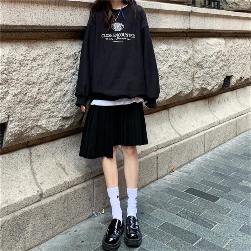 NRVP Áo Hoodie Dáng Rộng Thời Trang Hàn Quốc 2022 Dành Cho Nữ