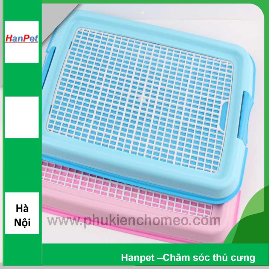 HN-SP1025 - Khay vệ sinh chữ nhật dẹt (hanpet 4711546) khay vệ sinh chó mèo cải tiến