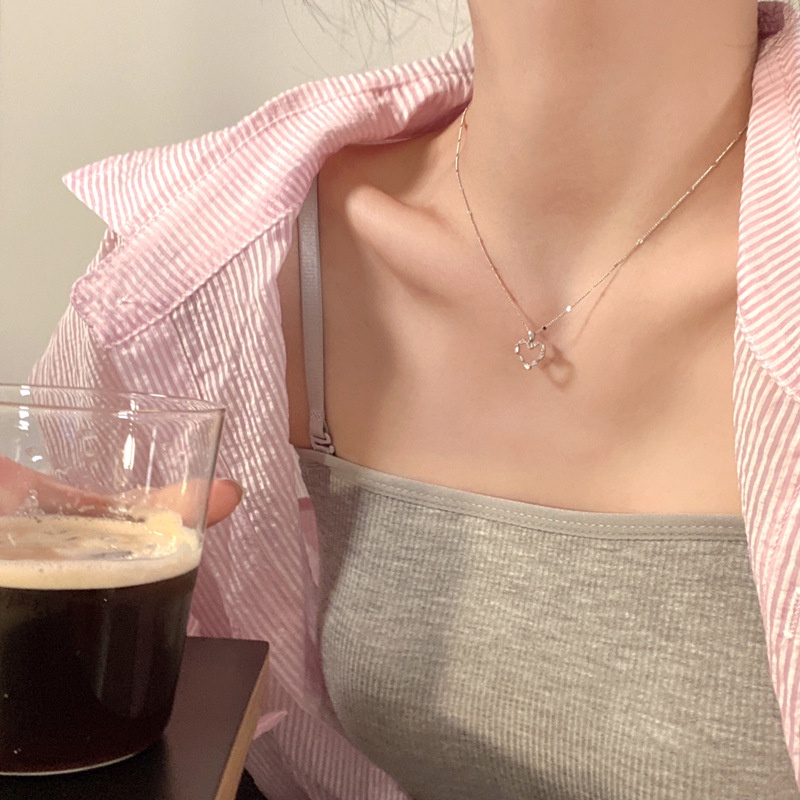 Dây chuyền trái tim đính đá vòng cổ nữ đi tiệc trẻ trung