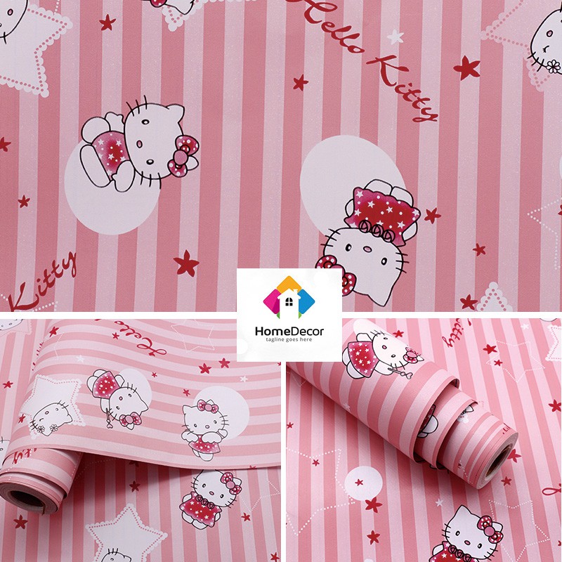 5M Giấy Dán Tường - Hello Kitty