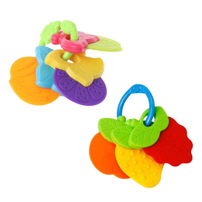Đồ chơi ngậm mọc răng bằng silicone hình trái cây cho bé