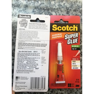 (Date 07/2025)Keo siêu dính Scotch 3M 2g