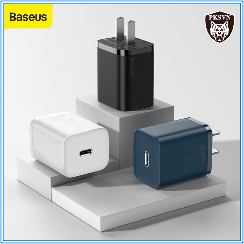 Củ sạc nhanh 20w chính hãng Baseus Super Si chuẩn sạc nhanh PD 20w và QC 3.0 sạc đầy 50% pin chỉ 30 phút - BH 12T