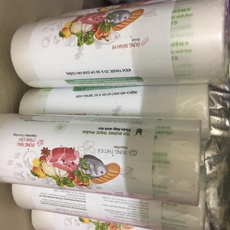 túi đựng thực phẩm tự huỷ sinh học( hàng đẹp)