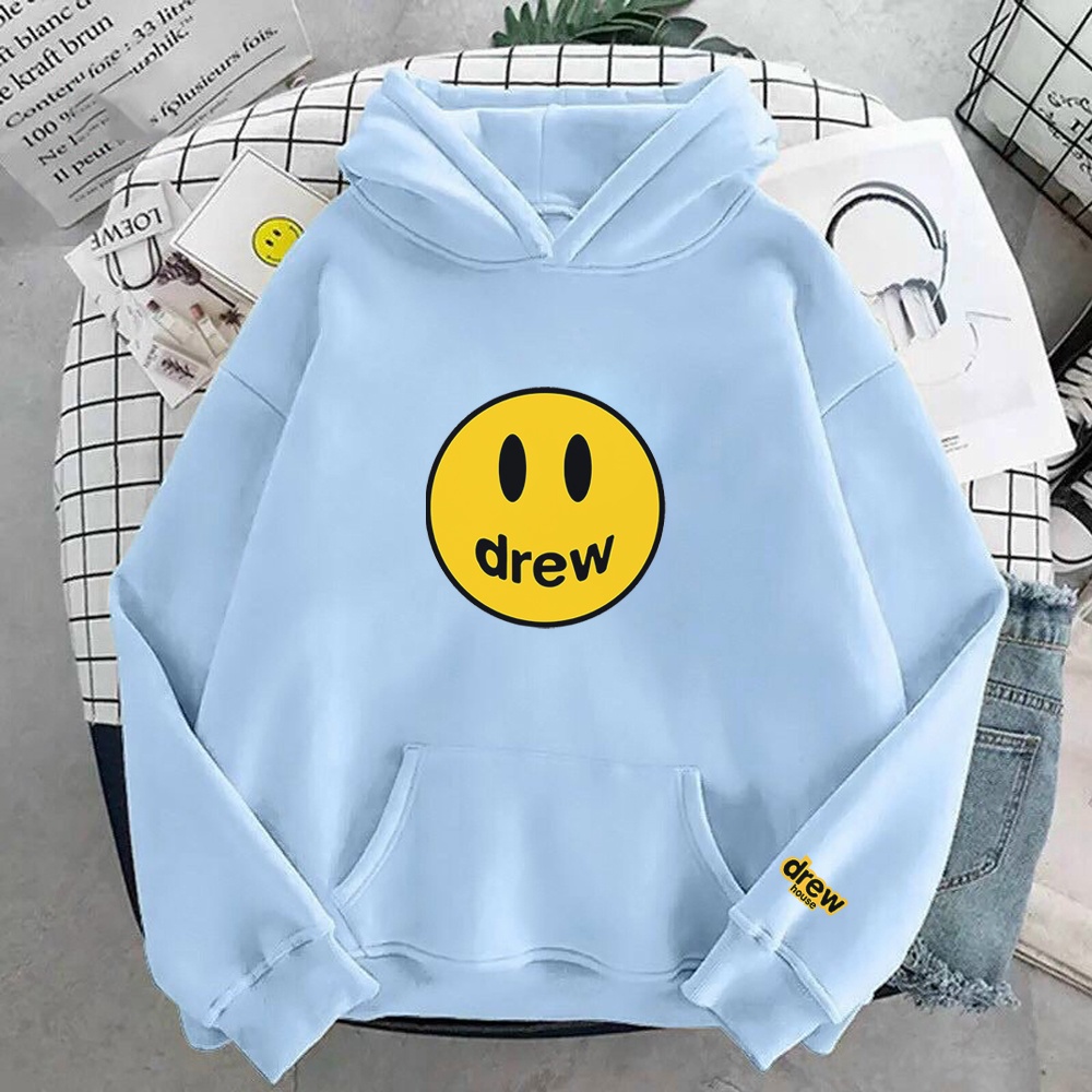 Áo Hoodie nam nữ hình in Drew chất lượng, chất nỉ bông dày dặn William - DS198