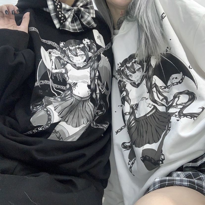 <S-3xl> ÁO SWEATER FORM RỘNG HÌNH ANIME DEVIL SIÊU COOL - ORDER 10 NGÀY | BigBuy360 - bigbuy360.vn