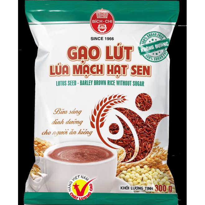 BỘT GẠO LỨC LÚA MẠCH + HẠT SEN BÍCH CHI 300G