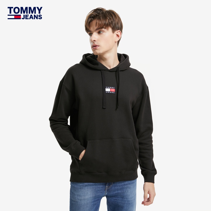 Áo Hoodie Tommy Chất Nhung cotton Dáng Rộng In Hình Lá Cờ Độc Đáo Cho Nam Và Nữ 11823