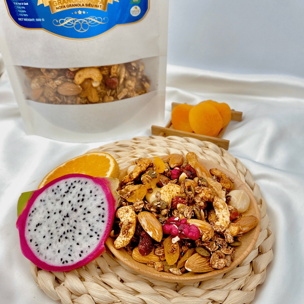 Ngũ cốc giảm cân Granola hũ cao cấp 600g hỗ trợ ăn kiêng giảm cân hiệu quả