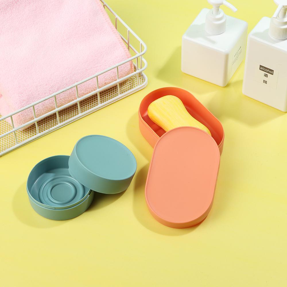 Khay Đựng Xà Phòng Có Nắp Đậy Tiện Dụng Cho Nhà Tắm Ốp