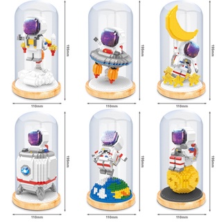  800 Mảnh Ghép Có Hộp Kính – Bộ đồ chơi lắp ghép Mô Hình Phi Hành Gia – Trang Trí Decor Lắp Ráp Đồ Chơi Siêu Dễ Thương 