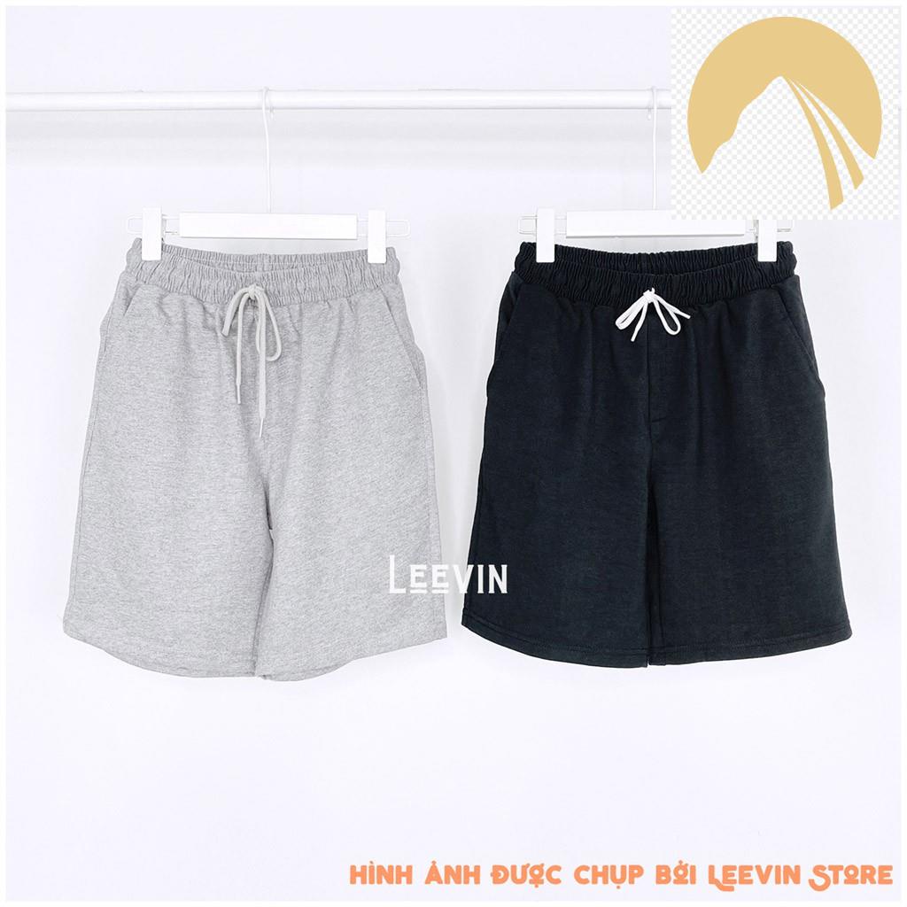 ✍️ Quần SHORT THUN TRƠN BASIC Unisex Nam Nữ (Kèm ảnh thật + Video) - Quần sooc đùi nam nữ Leevin Store ✍️