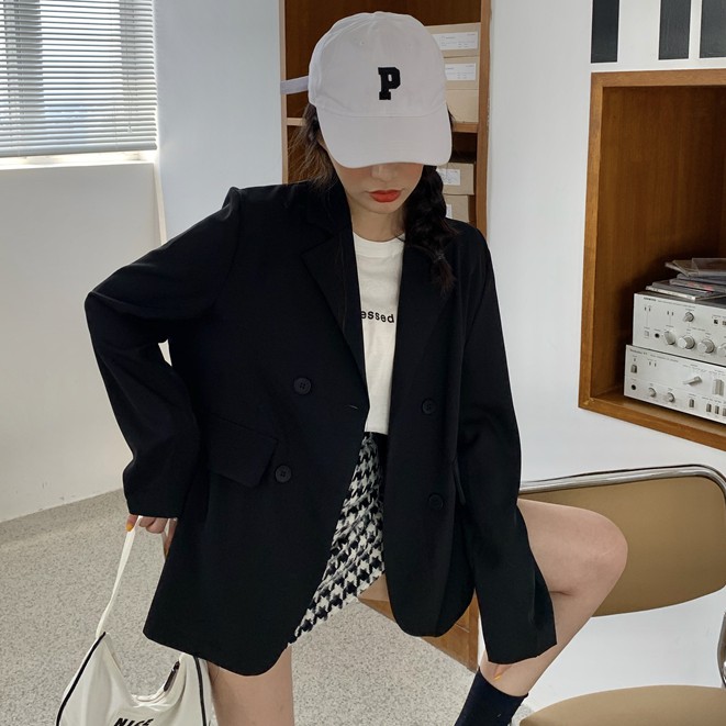 Cocory vn Áo Khoác Blazer Tay Dài Dáng Rộng Phong Cách Hàn Quốc Cho Nữ | BigBuy360 - bigbuy360.vn