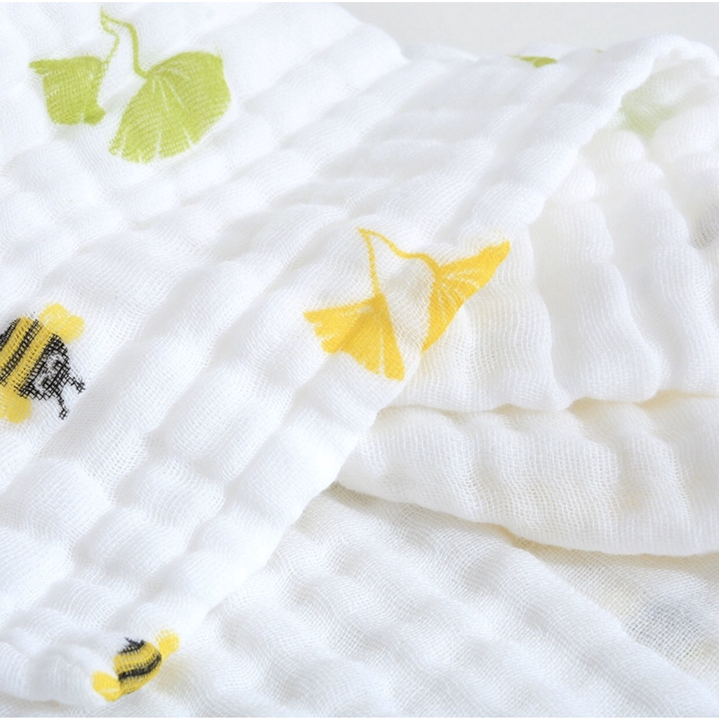 Khăn Tắm Xô Cotton 6 Lớp, Khăn Tắm 6 Lớp Xuất Nhật Cho Bé Sơ Sinh An Toàn Cho Bé