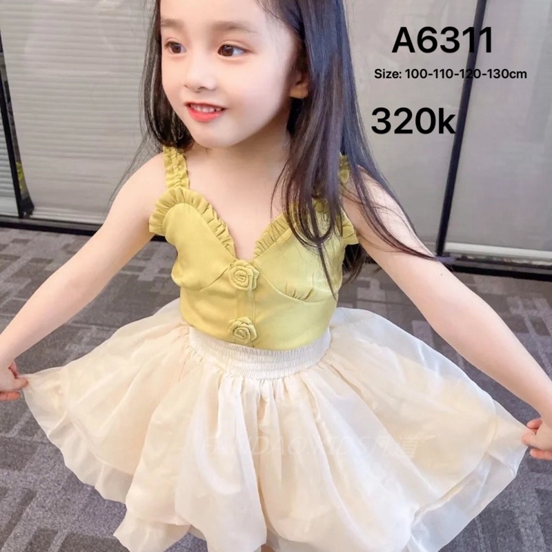 Đồ bộ váy bé gái siêu xinh phong cách tiểu thư ( hàng Quảng châu )