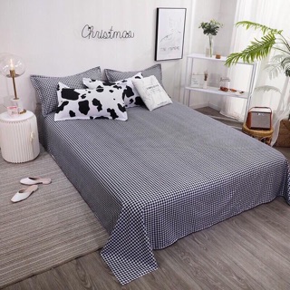 Set Chăn Ga Gối Poly Cotton Bò Sữa