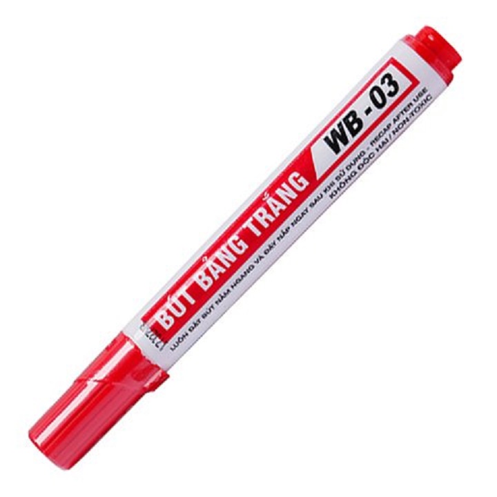 HỘP 10 cây bút lông viết bảng trắng 𝑻𝒉𝒊𝒆̂𝒏 𝑳𝒐𝒏𝒈 WB-03 (xóa được)