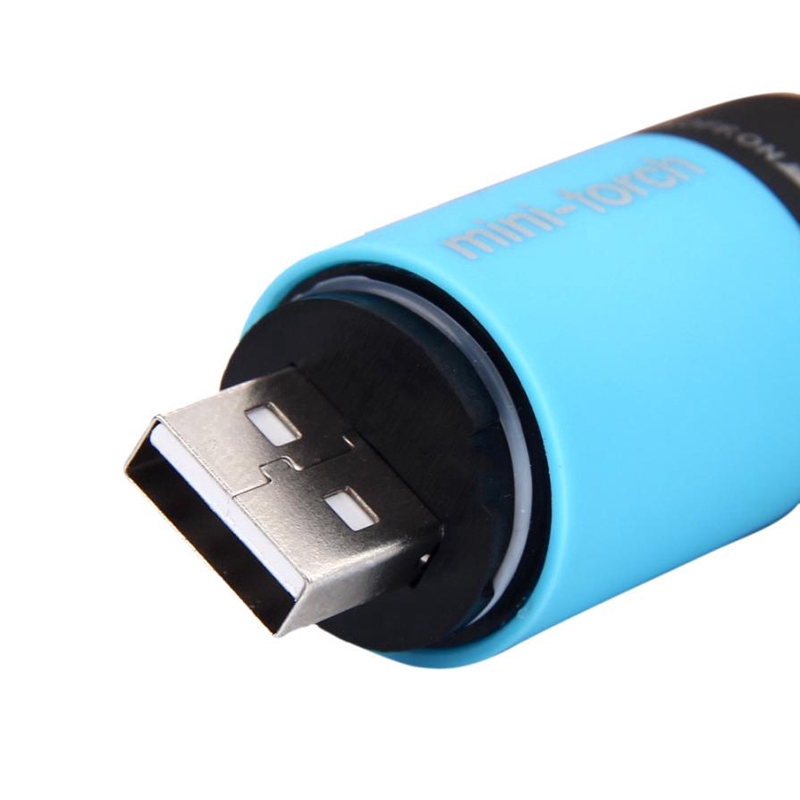 Đèn pin mini bỏ túi chống thấm nước có tích hợp sạc USB