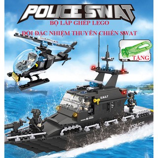Lắp ráp Lego đội đặc nhiệm thuyền chiến SWAT - 6511